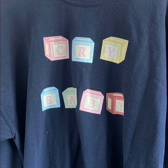 Cry Baby Navy Blue Sweater - Picture 2 of 5